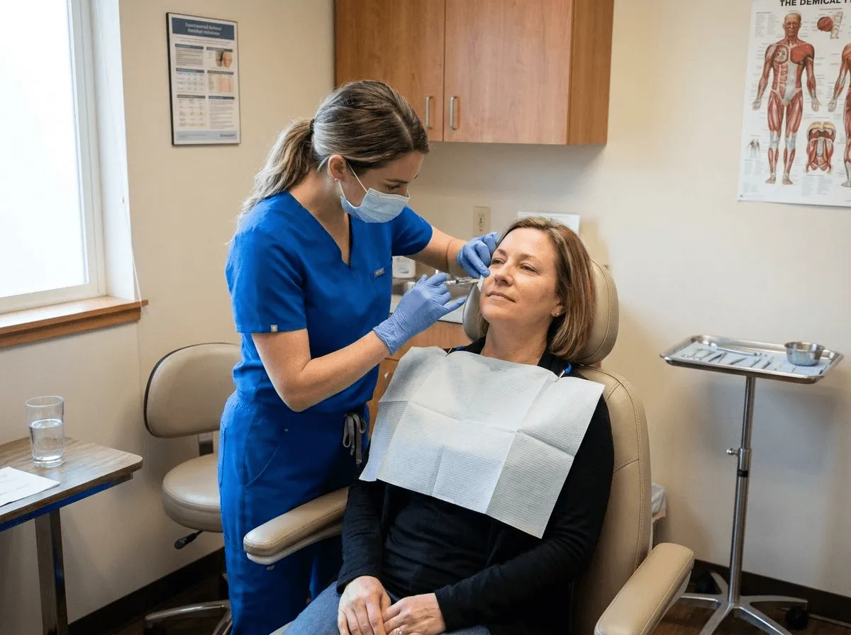 Dermal filler procedure with precision technique