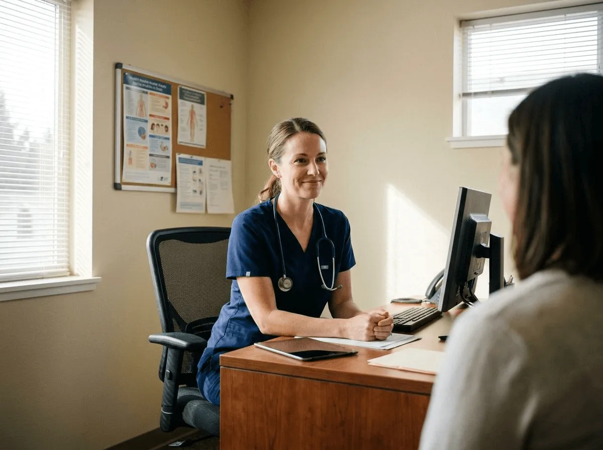 Medical weight loss consultation with provider