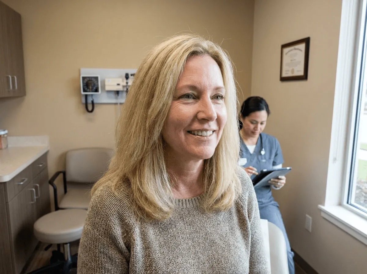 Patient with healthier, thicker hair after DE|RIVE restoration protocol