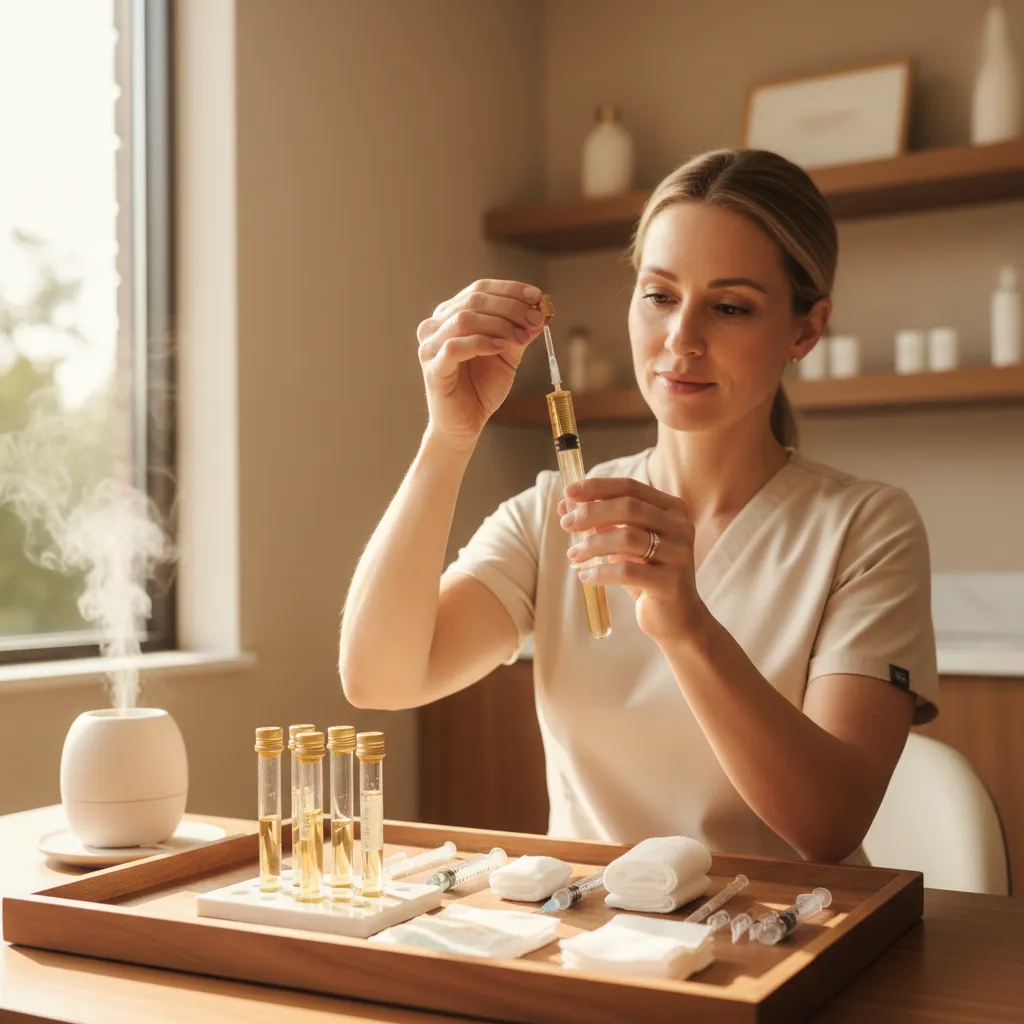 Close-up of natural lip volume after PRF EZ Gel lip enhancement