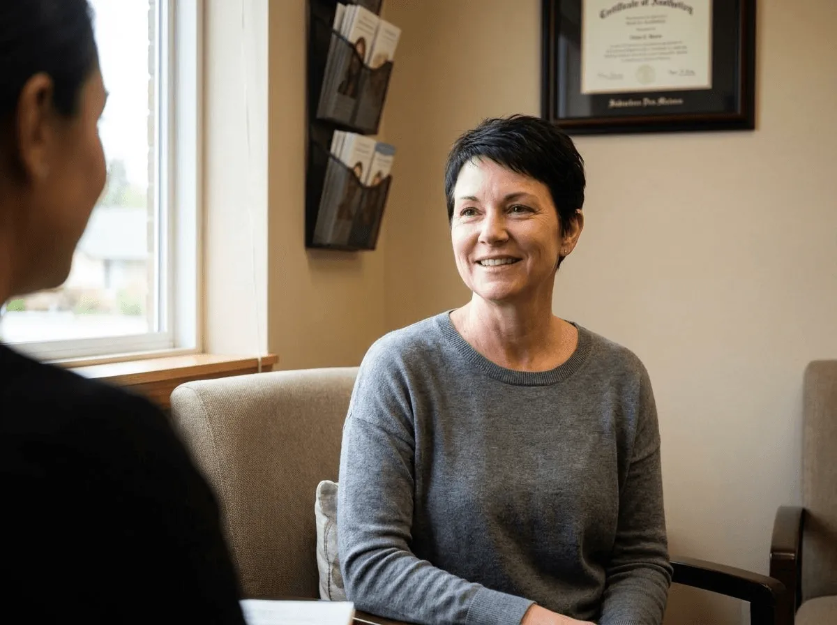 Woman with smooth, natural-looking results months after Botox treatment