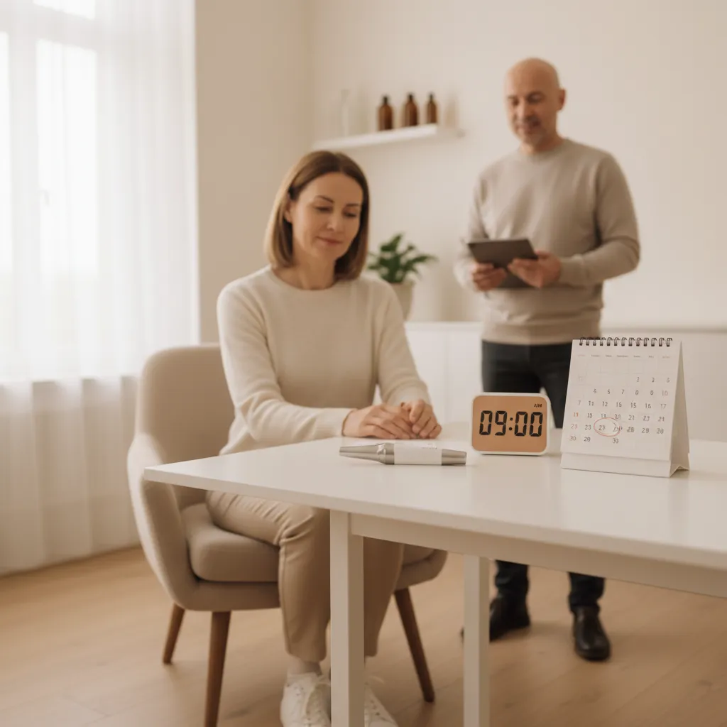 Medical illustration concept of tirzepatide medication and pharmacokinetics