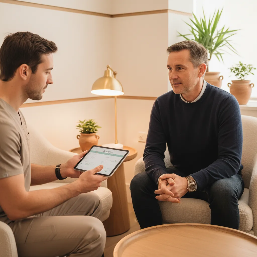 Hormone therapy consultation and lab review