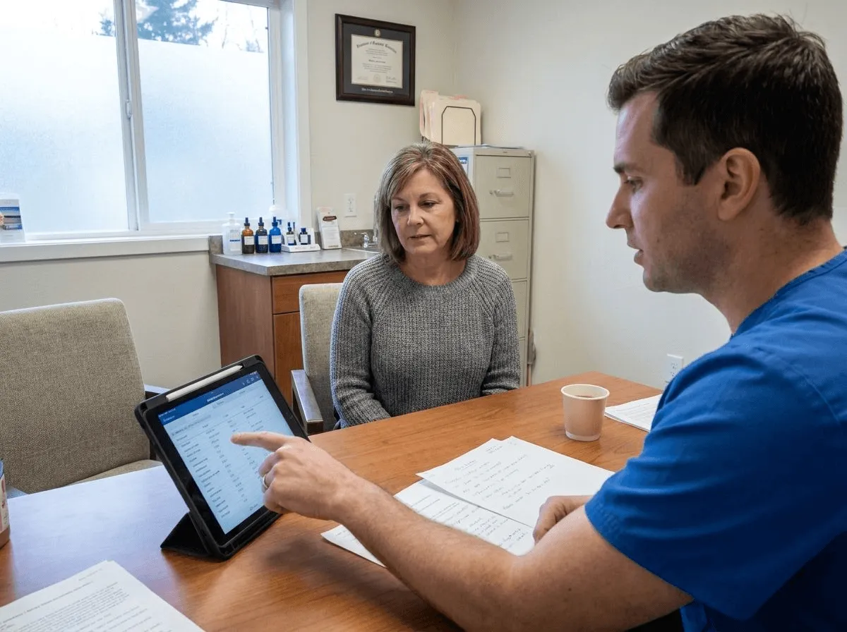 Hormone therapy consultation and lab review