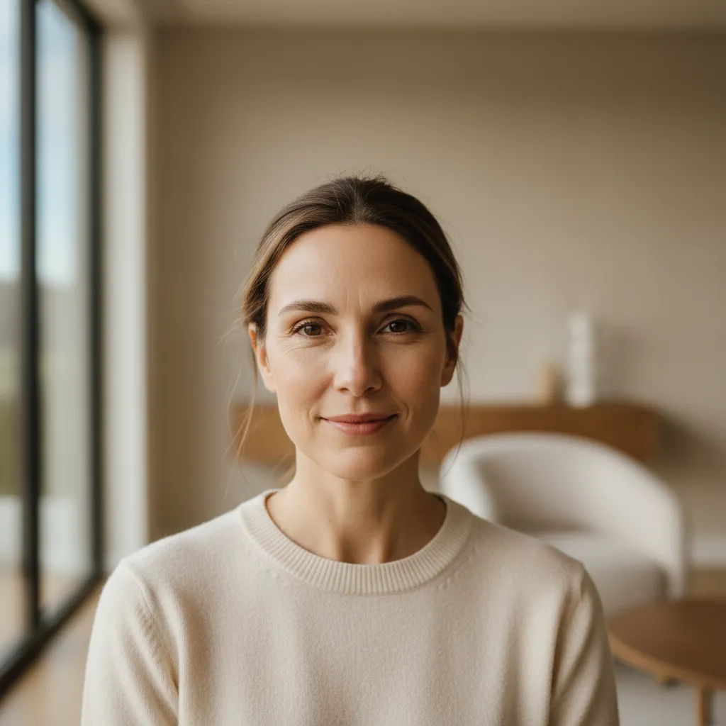 Woman with clear, even-toned skin after IPL photofacial treatment at Allen Medical Aesthetics