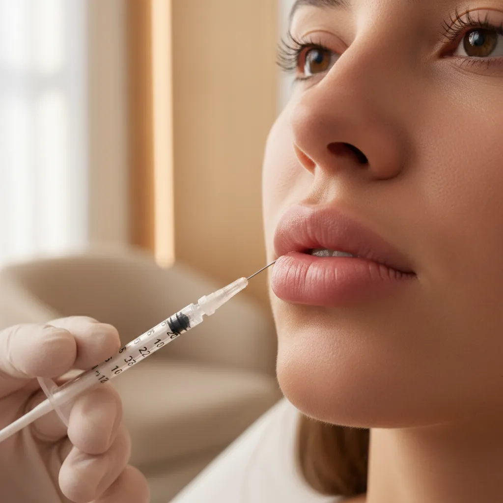 Lip filler enhancement consultation at Allen Medical Aesthetics
