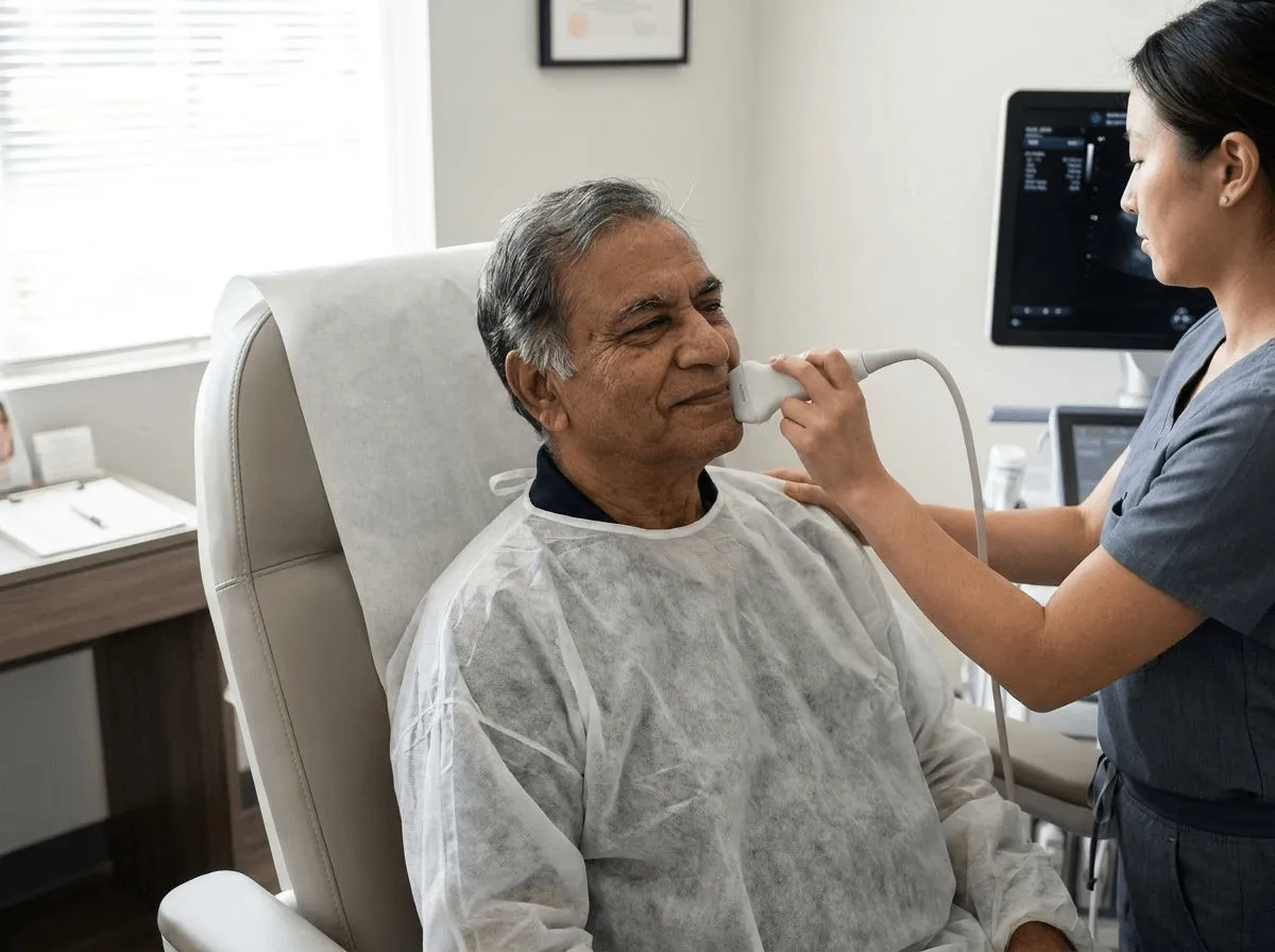 Ultherapy ultrasound skin lifting treatment